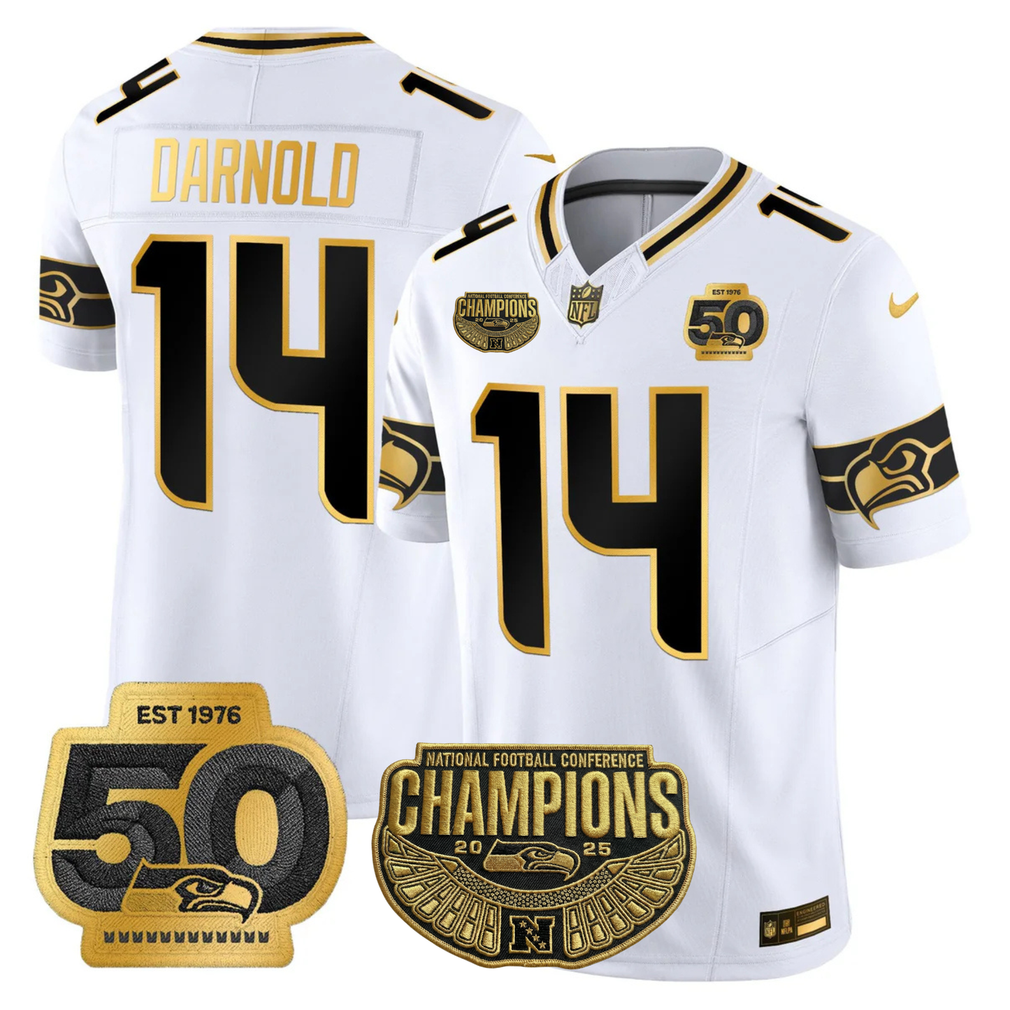 SEA 2025 Vapor Limited Jersey V3- NFC Champions Limited Patch - All Stitched
