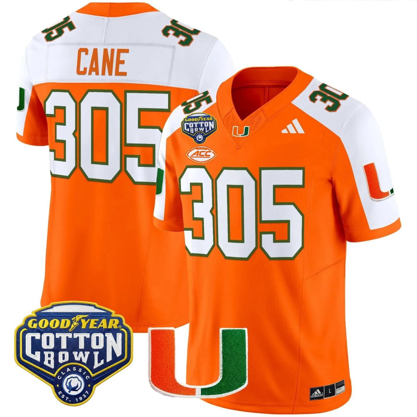 MIA 2025 Goodyear Cotton Bowl Patch Vapor Limited Jersey - All Stitched