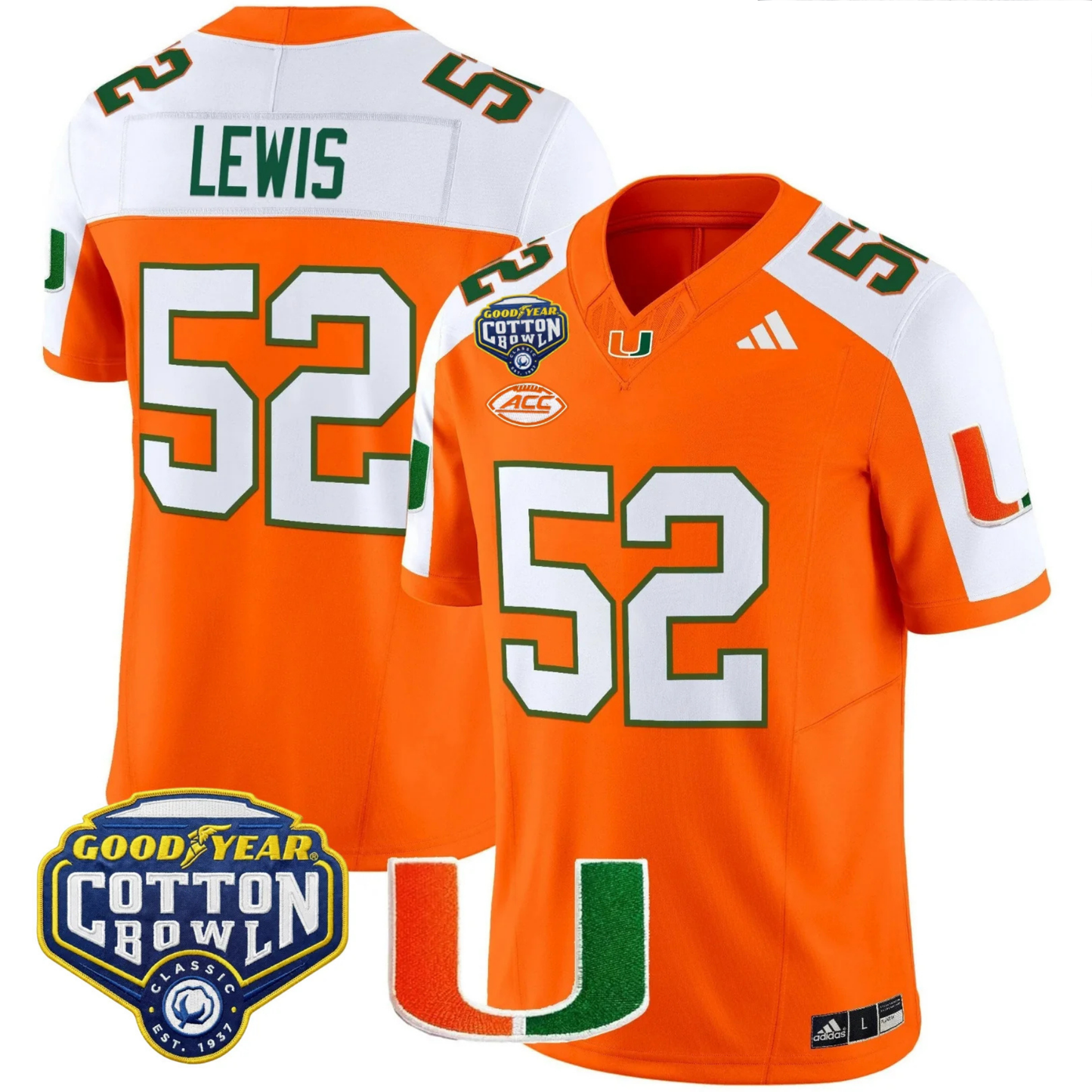 MIA 2025 Goodyear Cotton Bowl Patch Vapor Limited Jersey - All Stitched