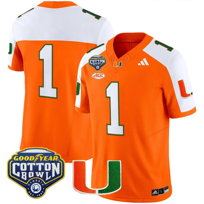 MIA 2025 Goodyear Cotton Bowl Patch Vapor Limited Jersey - All Stitched
