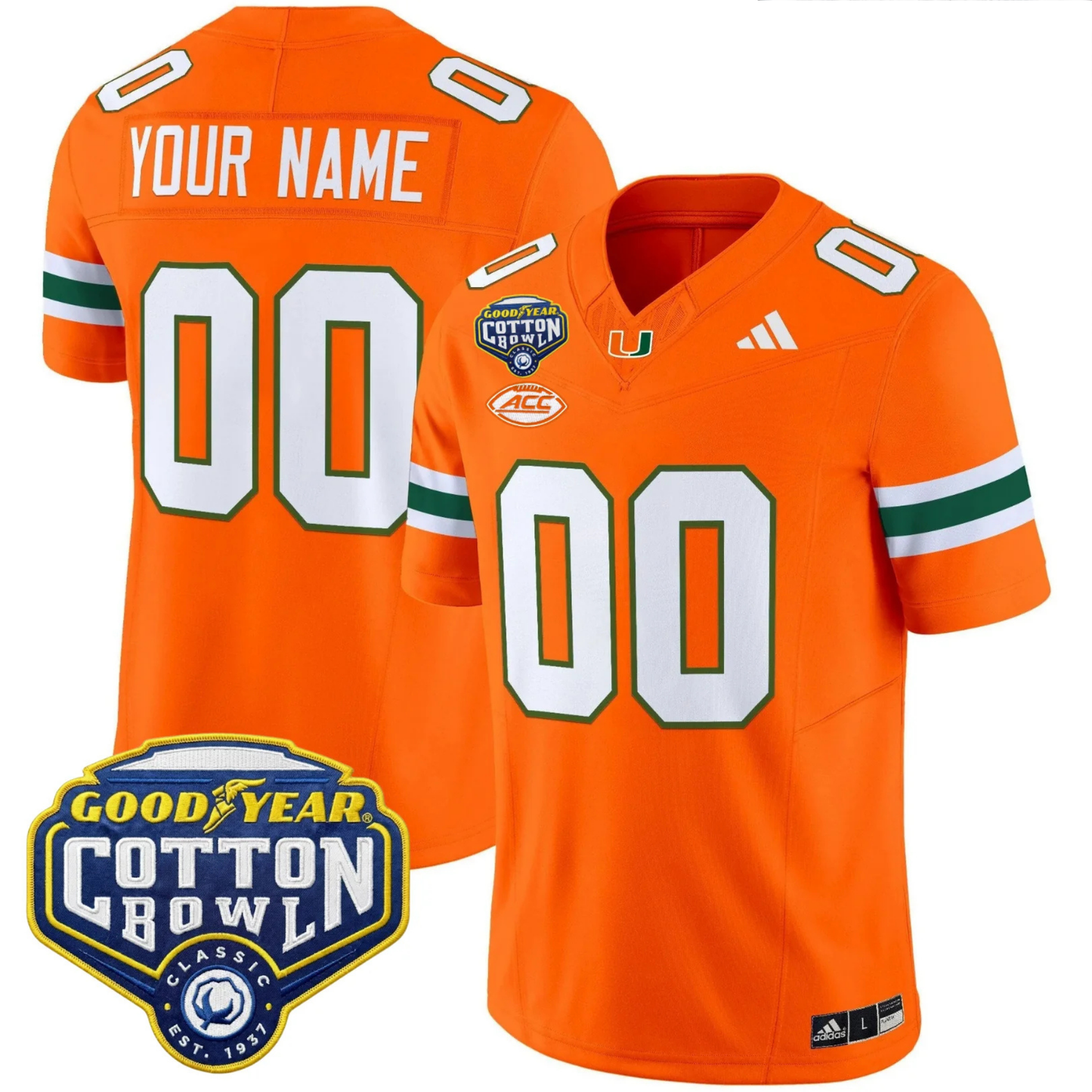 MIA 2025 Goodyear Cotton Bowl Patch Vapor Limited Jersey - All Stitched