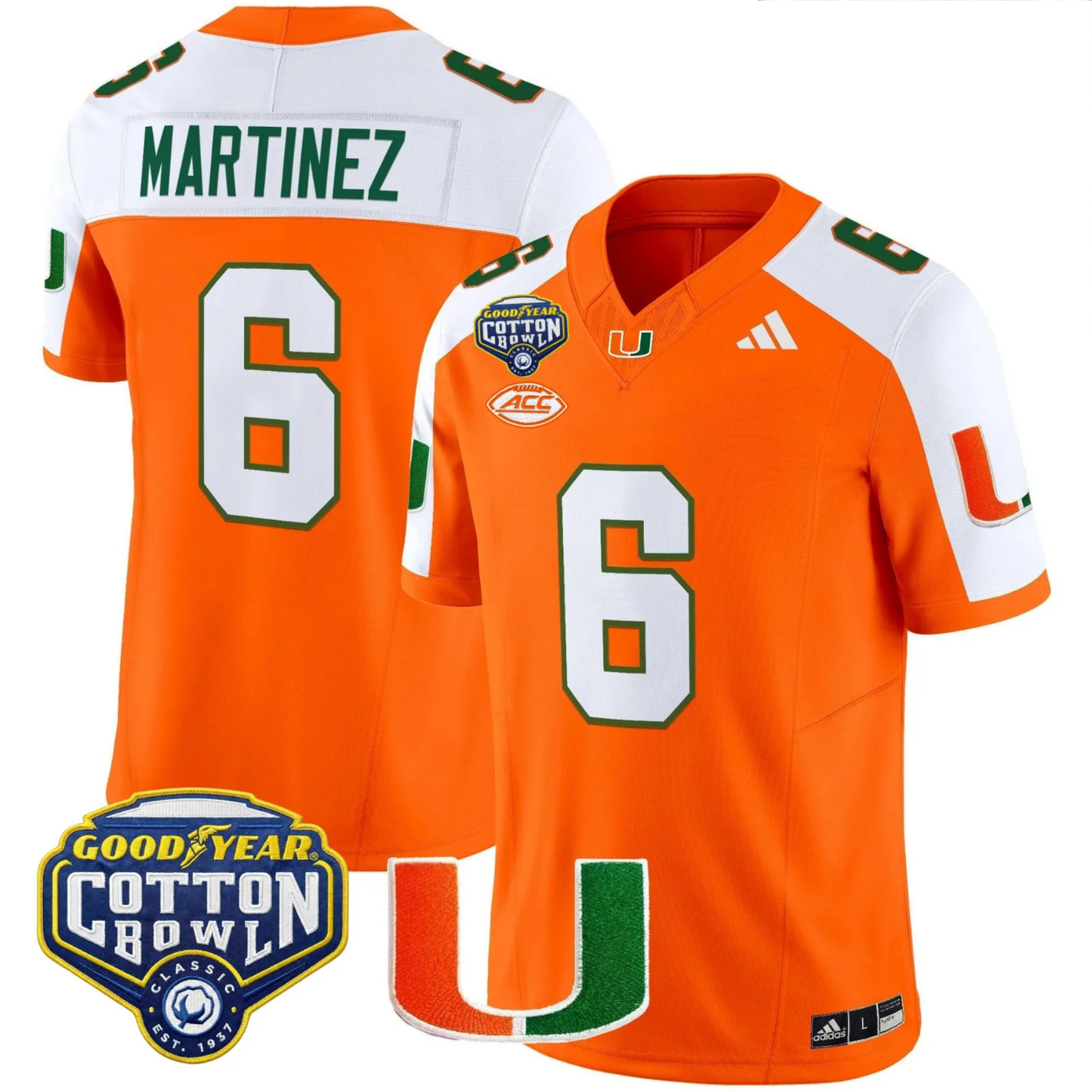 MIA 2025 Goodyear Cotton Bowl Patch Vapor Limited Jersey - All Stitched