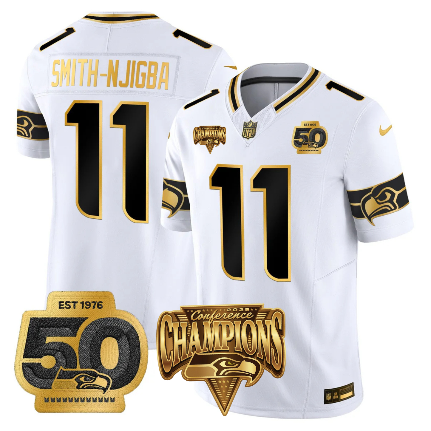 SEA 2025 Vapor Limited Jersey V4- NFC Champions Limited Patch - All Stitched