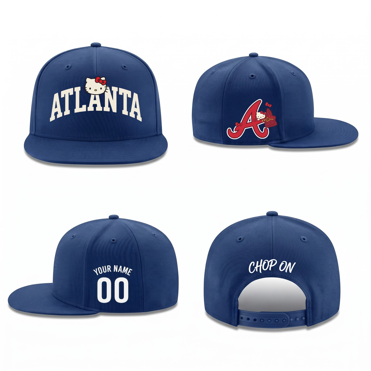 ATL x Meow KT Personalized Snapback Cap - Printed