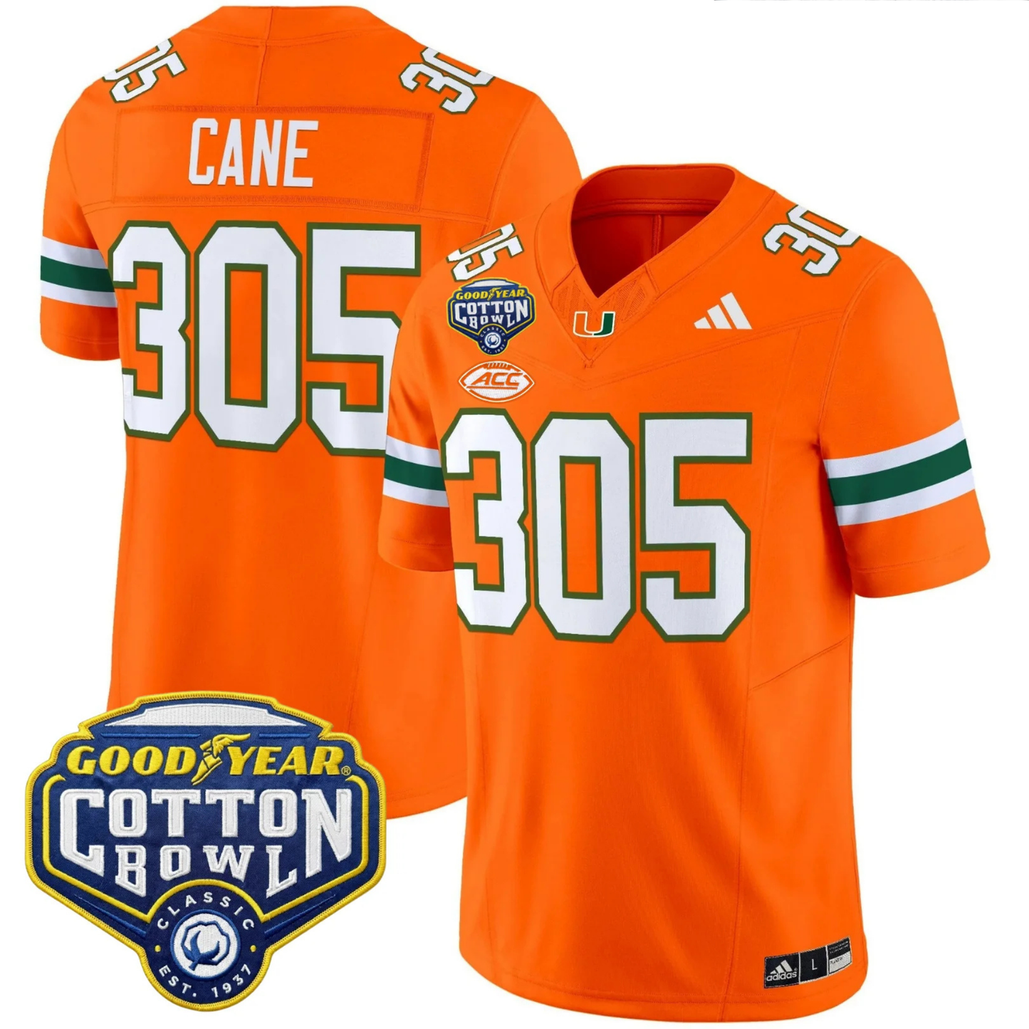 MIA 2025 Goodyear Cotton Bowl Patch Vapor Limited Jersey - All Stitched