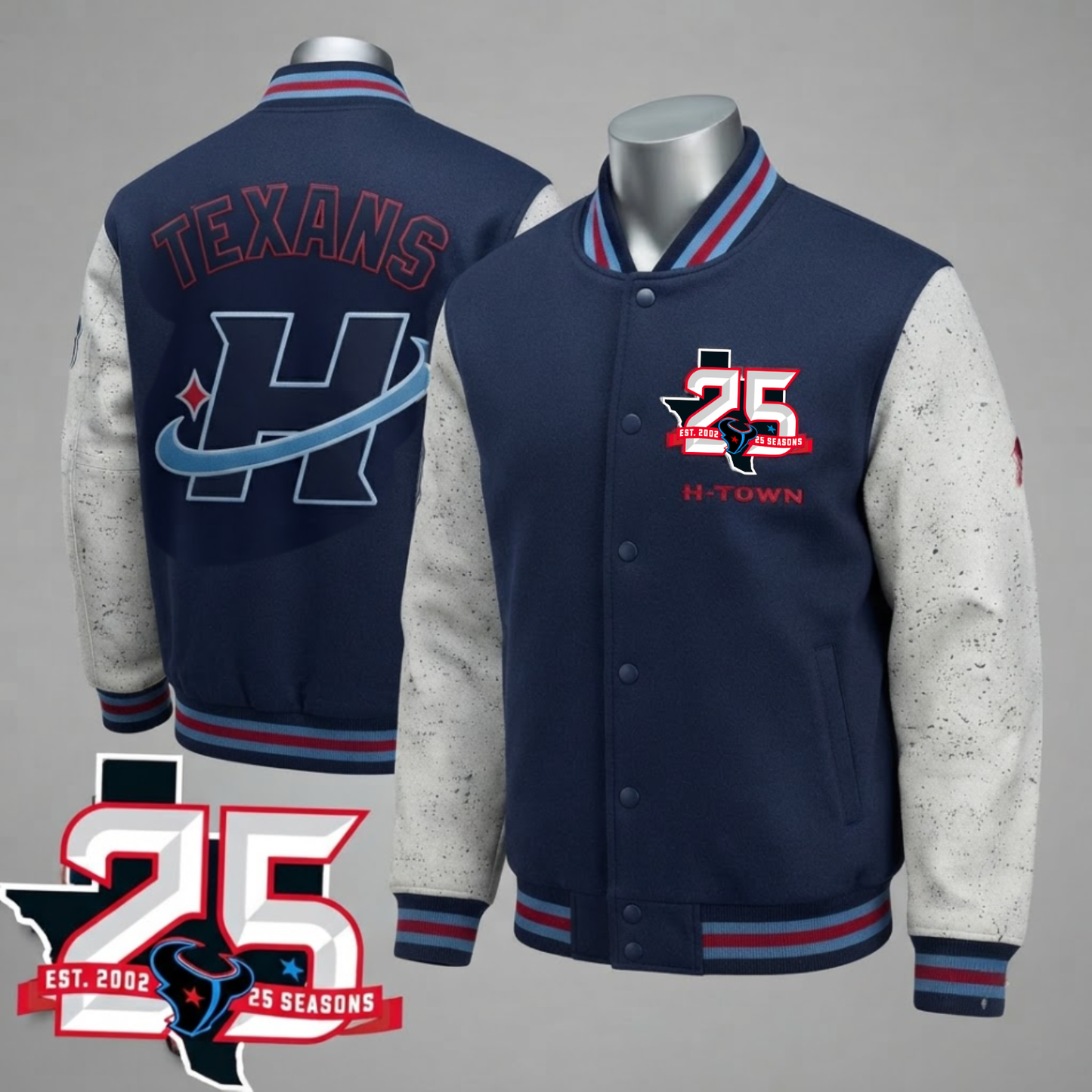HOU Lunar Dust Limited Edition Varsity Jacket - Printed