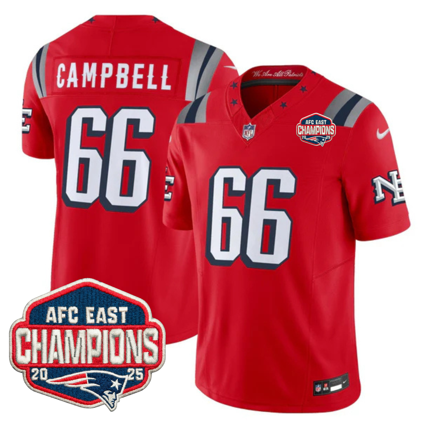 NE 2025 "Rivalries" AFC East Champions Vapor Limited Jersey - All Stitched