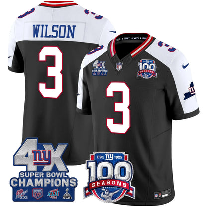 NYG 4X Champions & 100th Season Patch Limited Edition - Stitched (2)