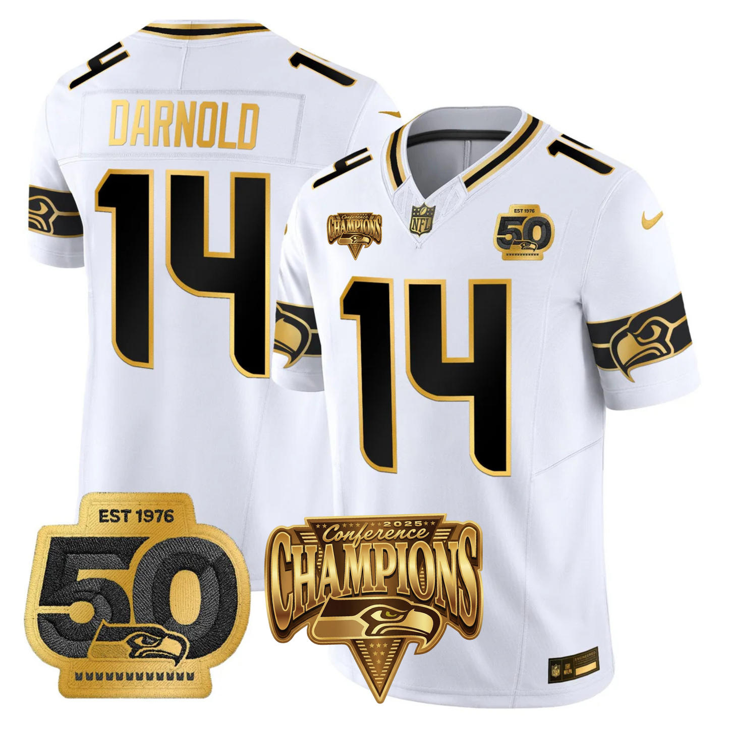 SEA 2025 Vapor Limited Jersey V4- NFC Champions Limited Patch - All Stitched