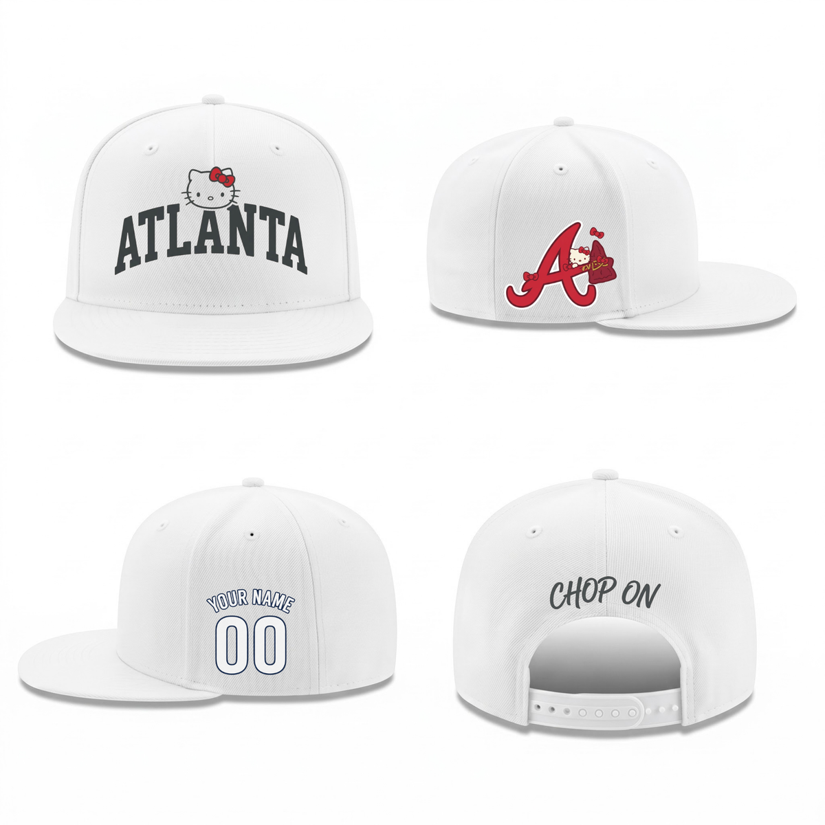 ATL x Meow KT Personalized Snapback Cap - Printed