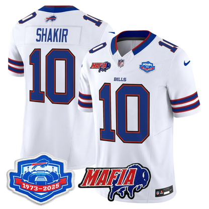 BUF 2025 Bills Mafia & Farewell Season Patch Vapor Limited Jersey - All Stitched