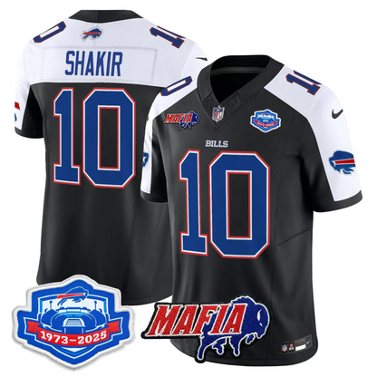 BUF 2025 Bills Mafia & Farewell Season Patch Vapor Limited Jersey - All Stitched