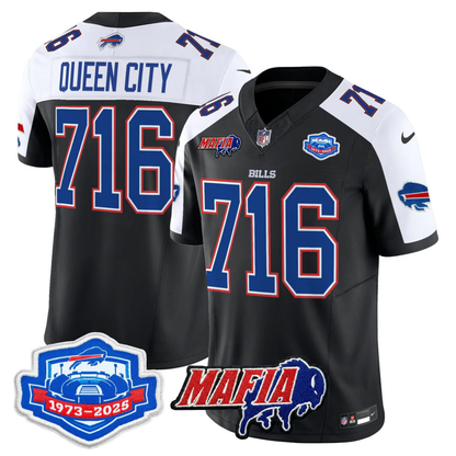 BUF 2025 Bills Mafia & Farewell Season Patch Vapor Limited Jersey - All Stitched