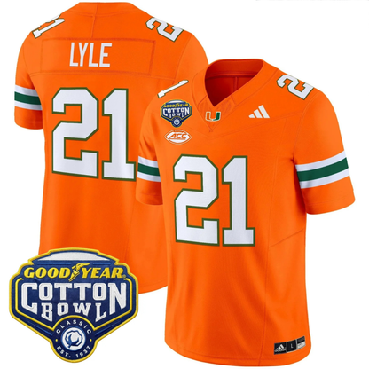 MIA 2025 Goodyear Cotton Bowl Patch Vapor Limited Jersey - All Stitched