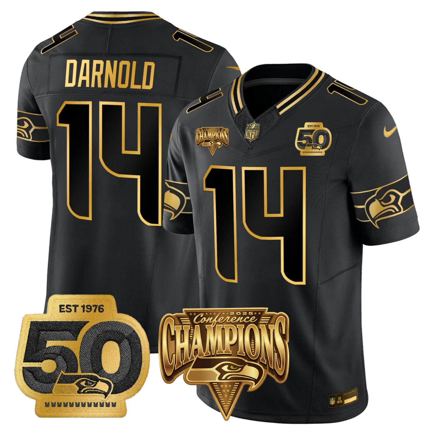 SEA 2025 Vapor Limited Jersey V4- NFC Champions Limited Patch - All Stitched