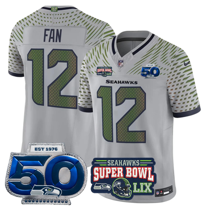 SEA 2025 Vapor Limited Jersey V5- NFC Champions Limited Patch - All Stitched
