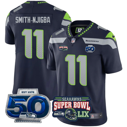 SEA 2025 Vapor Limited Jersey V5- NFC Champions Limited Patch - All Stitched