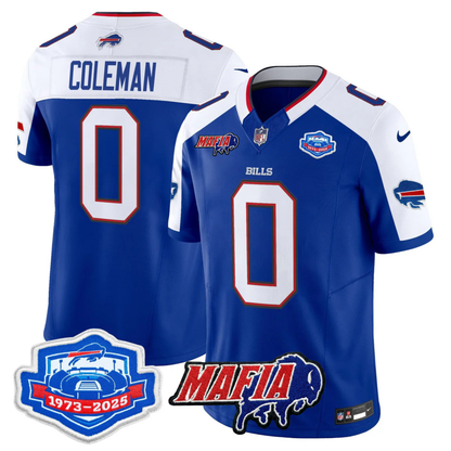 BUF 2025 Bills Mafia & Farewell Season Patch Vapor Limited Jersey - All Stitched