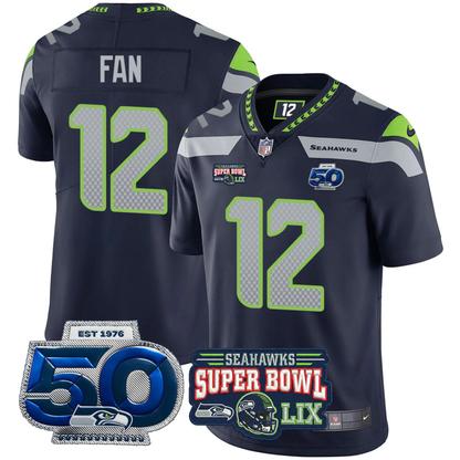 SEA 2025 Vapor Limited Jersey V5- NFC Champions Limited Patch - All Stitched