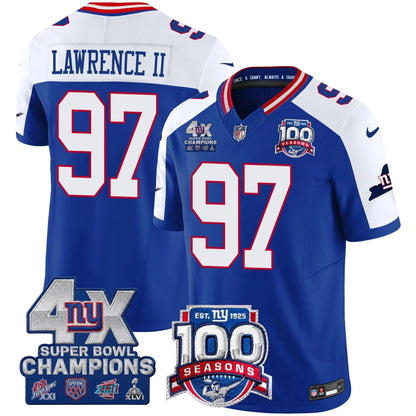 NYG 4X Champions & 100th Season Patch Limited Edition - Stitched (2)