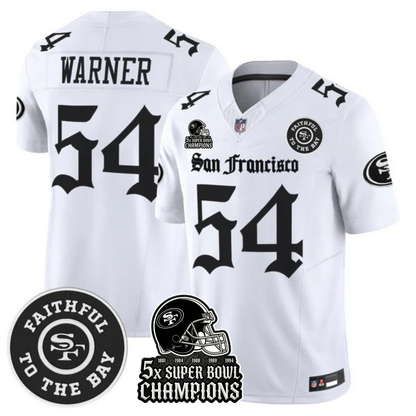 SF 5-Time Champions 'Gothic Edition' Vapor Limited Jersey - All Stitched