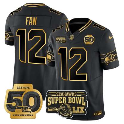 SEA 2025 Vapor Limited Jersey V5- NFC Champions Limited Patch - All Stitched