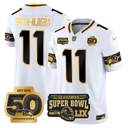 SEA 2025 Vapor Limited Jersey V5- NFC Champions Limited Patch - All Stitched