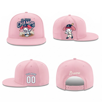ATL x Pink Sanrio Friends Personalized Snapback Cap - Printed