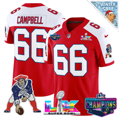 Women's NE 2025 Vapor Jersey - AFC Champions Limited Patch - All Stitched