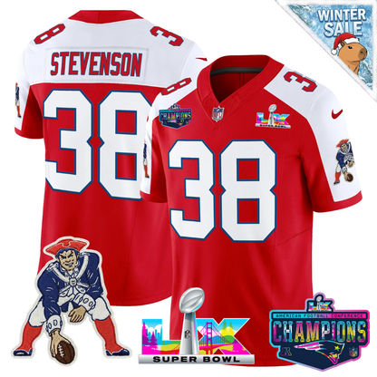 Women's NE 2025 Vapor Jersey - AFC Champions Limited Patch - All Stitched