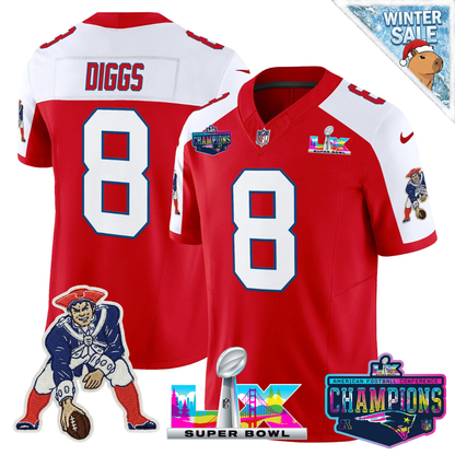 Women's NE 2025 Vapor Jersey - AFC Champions Limited Patch - All Stitched