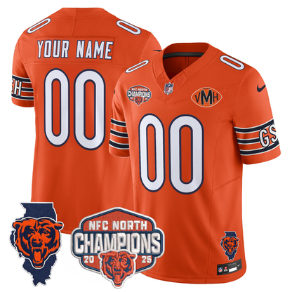 CHI 2025 NFC North Champions Patch Jersey V2 - All Stitched