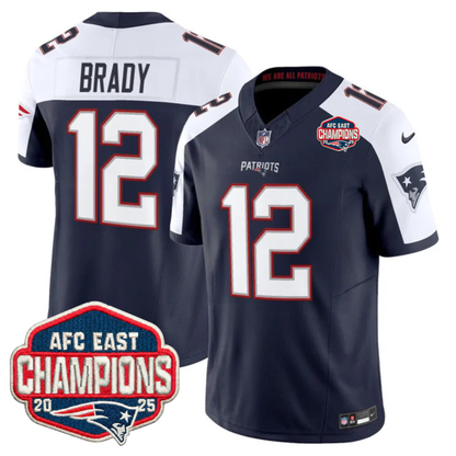 NE AFC East Champions Patch Vapor Limited Jersey - All Stitched