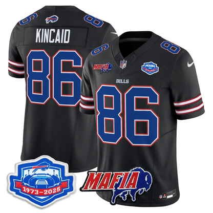 BUF 2025 Bills Mafia & Farewell Season Patch Vapor Limited Jersey - All Stitched