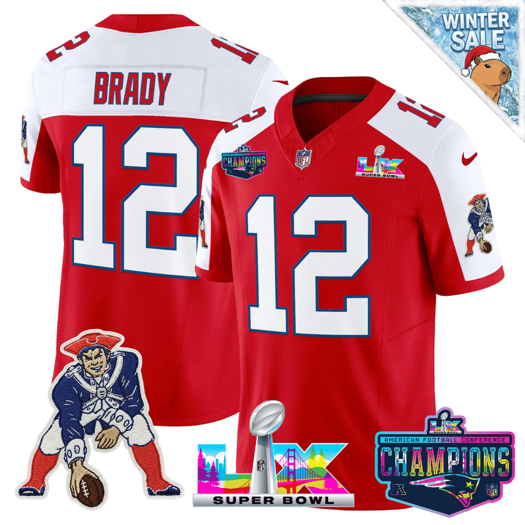 Women's NE 2025 Vapor Jersey - AFC Champions Limited Patch - All Stitched