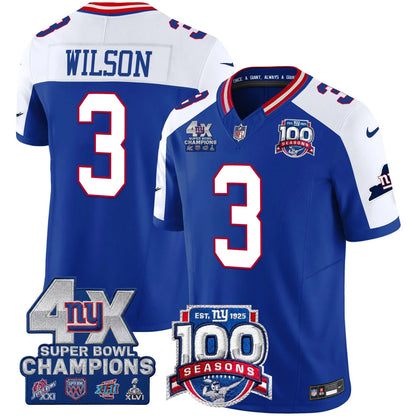 NYG 4X Champions & 100th Season Patch Limited Edition - Stitched (2)