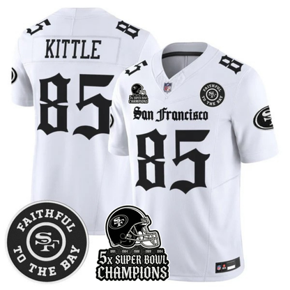 SF 5-Time Champions 'Gothic Edition' Vapor Limited Jersey - All Stitched