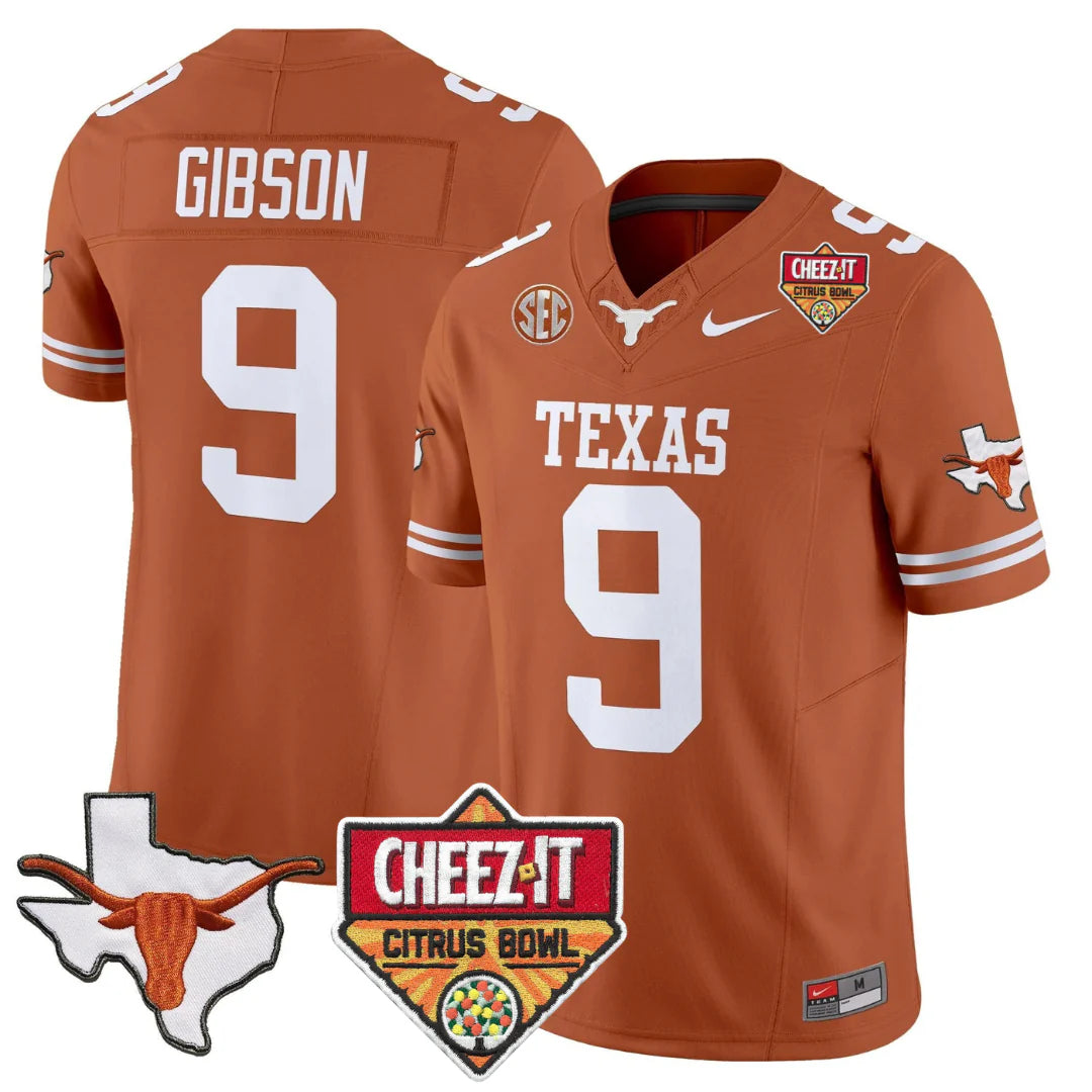 TEX 2025 State Map & Citrus Bowl Patch Vapor Limited Jersey - All Stitched