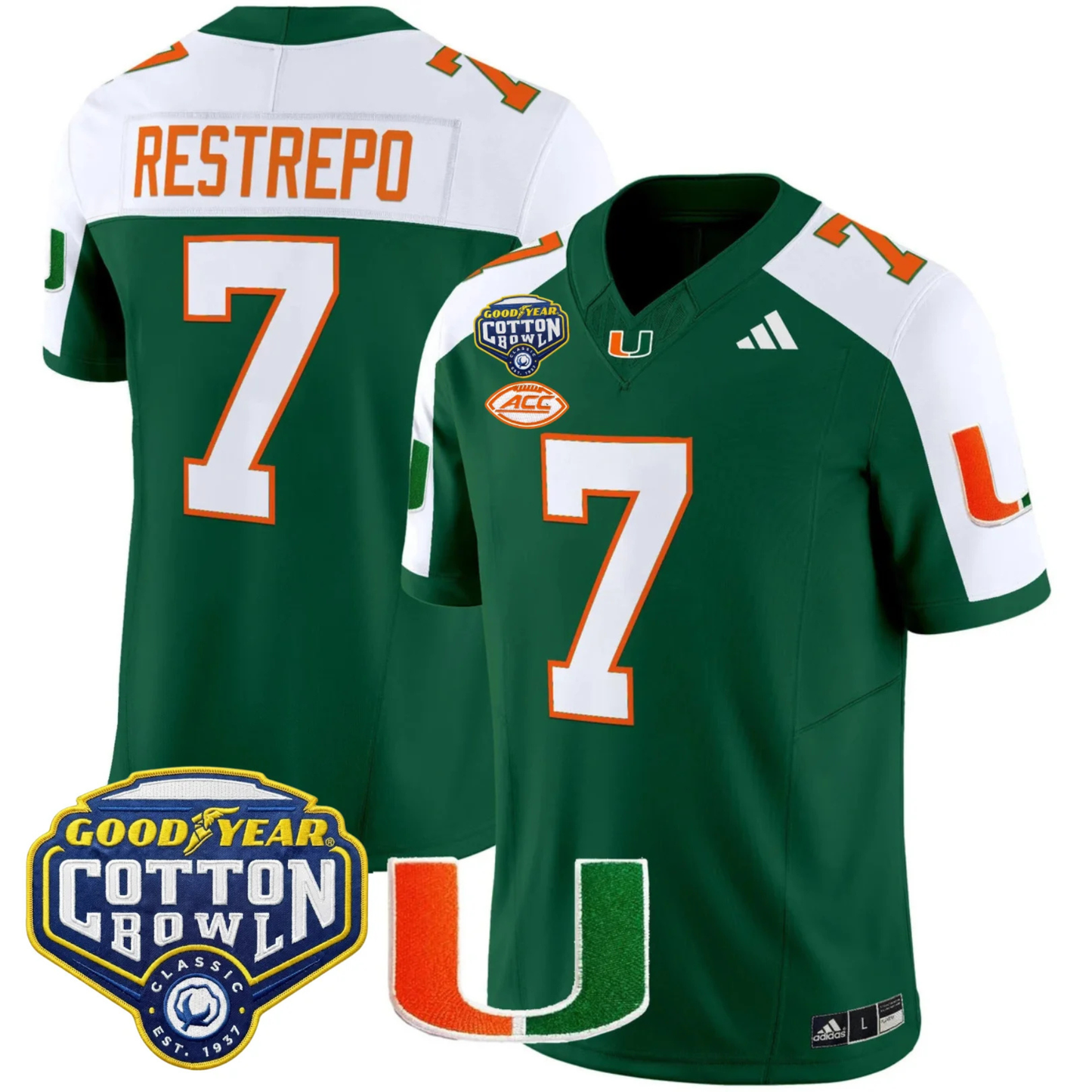 MIA 2025 Goodyear Cotton Bowl Patch Vapor Limited Jersey - All Stitched