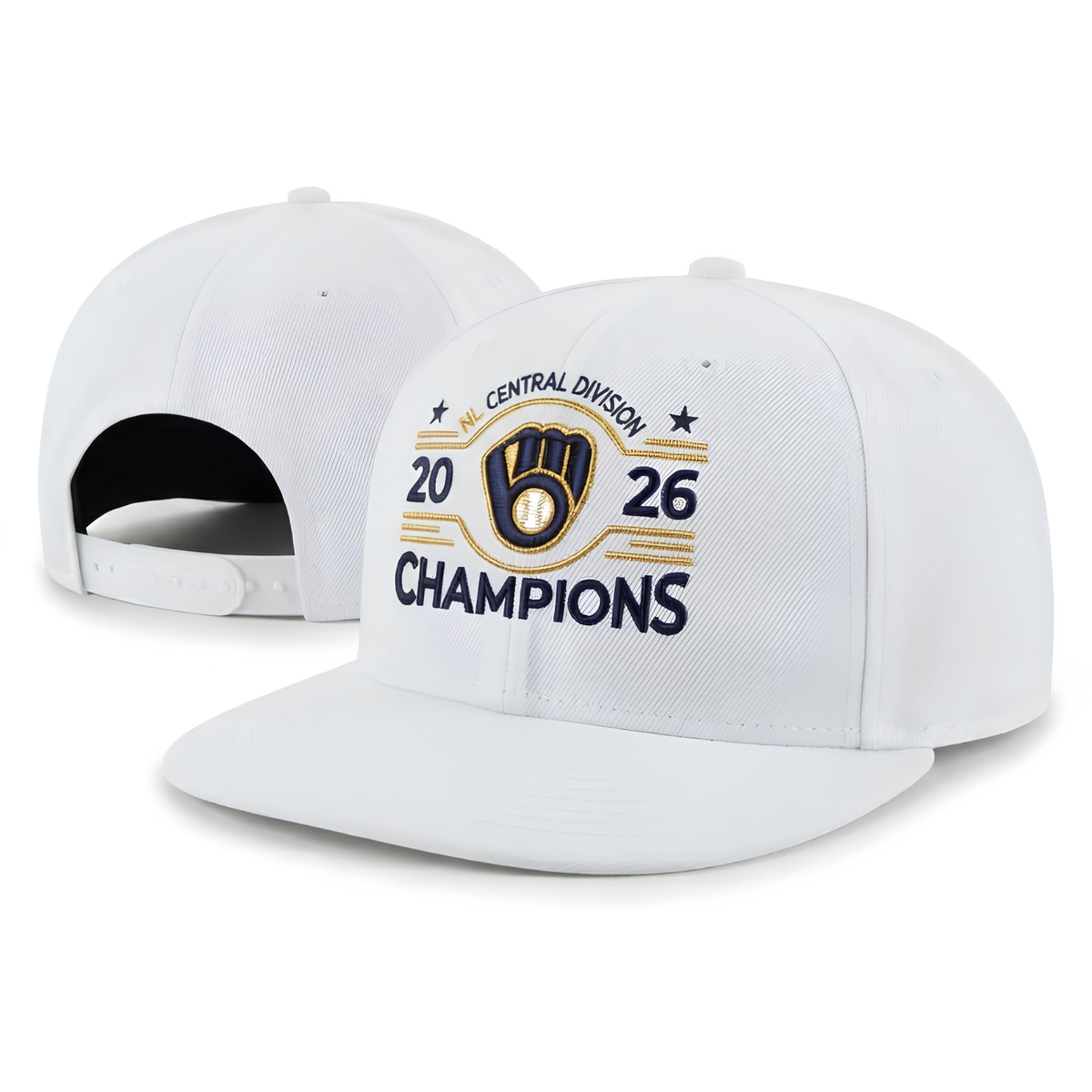 MIL 2026 NL Central Division Champions Snapback Cap - Embroidered