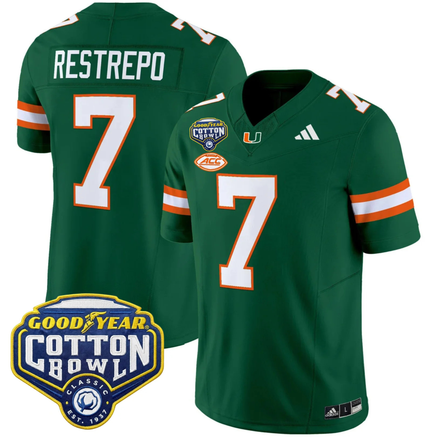 MIA 2025 Goodyear Cotton Bowl Patch Vapor Limited Jersey - All Stitched