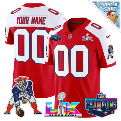 NE 2025 Vapor Jersey - AFC Champions Limited Patch - All Stitched