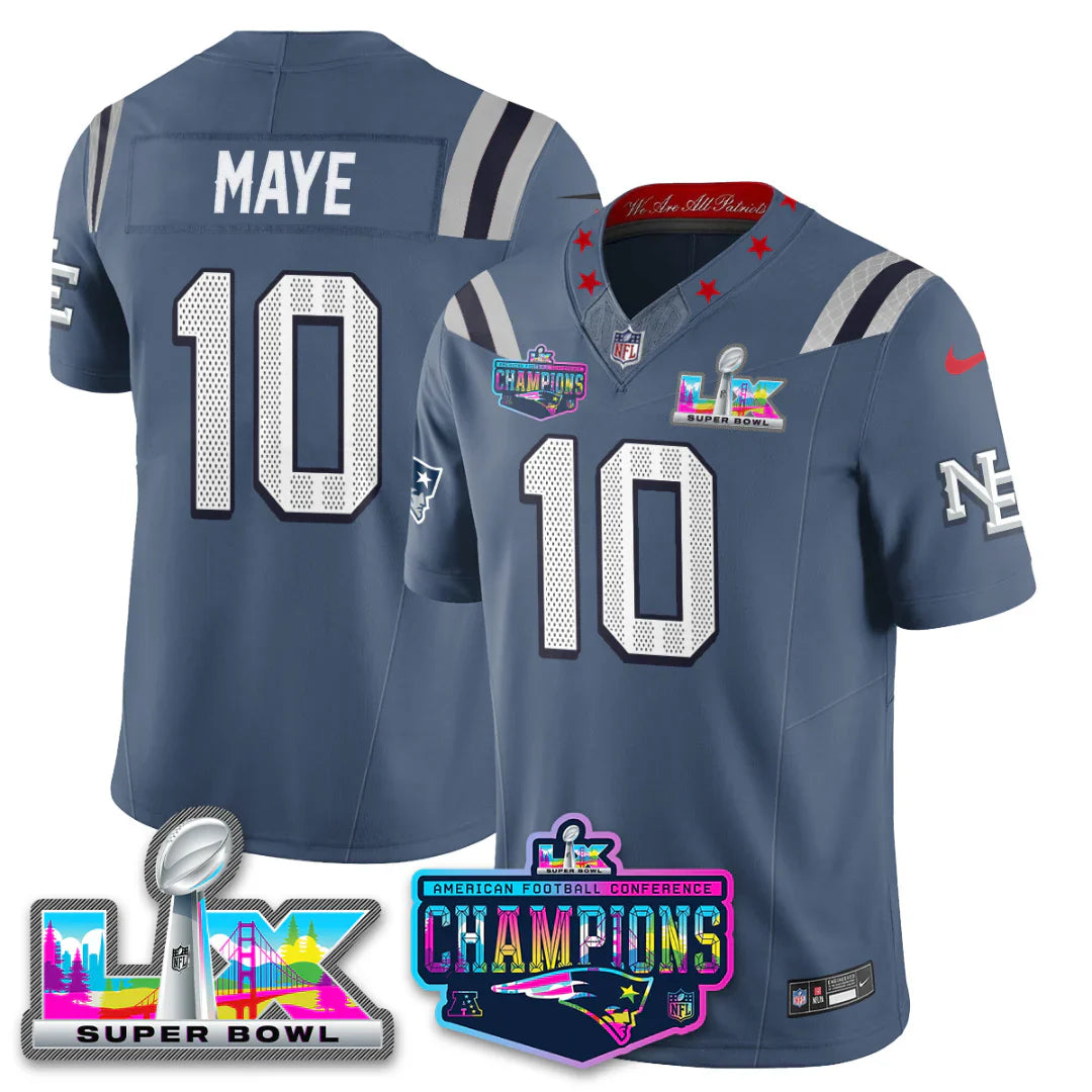 NE 2025 AFC Champions Vapor Limited Jersey V2 - All Stitched