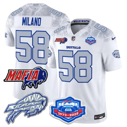 BUF 2025 Bills Mafia & Farewell Season Patch Vapor Limited Jersey - All Stitched