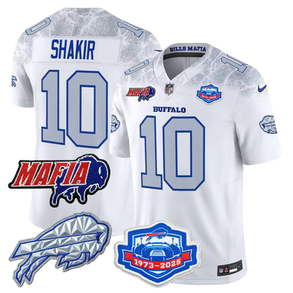 BUF 2025 Bills Mafia & Farewell Season Patch Vapor Limited Jersey - All Stitched