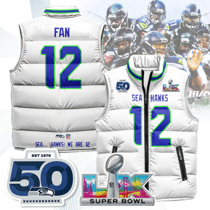 SEA NFC Champions Patch Unisex Puffer Vest