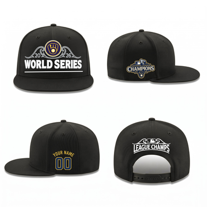 MIL National League Champions Personalized Snapback Cap - Printed V1