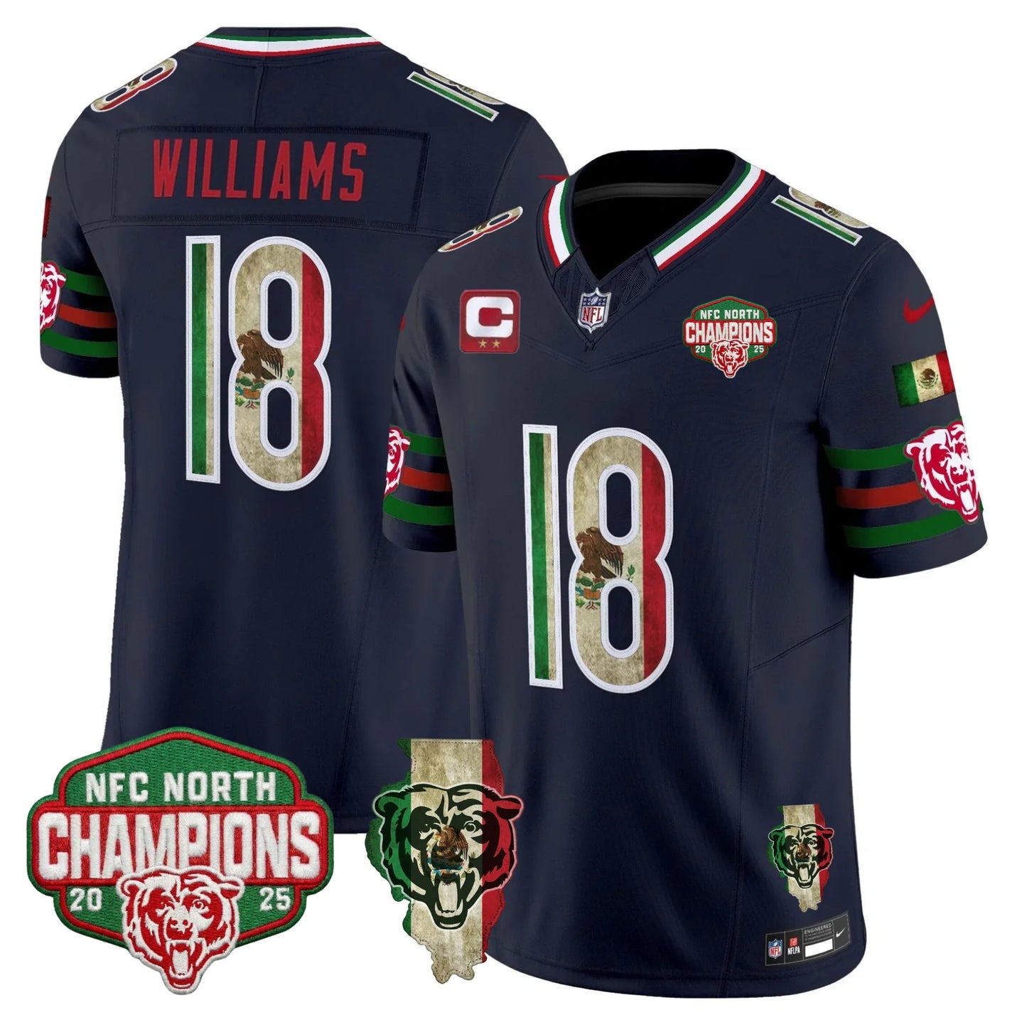 CHI Mexico NFC North Champions Patch Limited Edition - Stitched