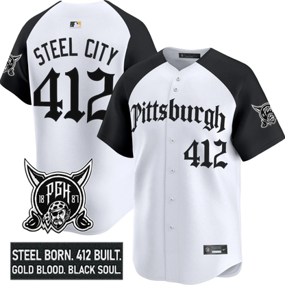 PIT 'Gothic Steel City Edition' Vapor Premier Limited Jersey - All Stitched