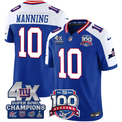 NYG 4X Champions & 100th Season Patch Limited Edition - Stitched (2)